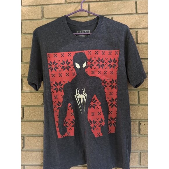 Marvel Spiderman Blue T-Shirt Size Medium - Picture 1 of 3